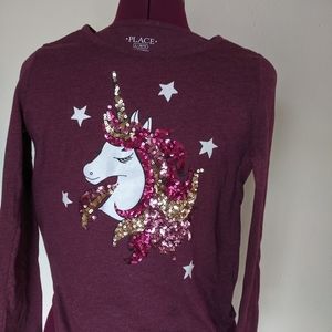 Girls unicorn top